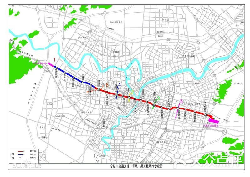轨道交通1号线施工线路示意图图片 - 第2张