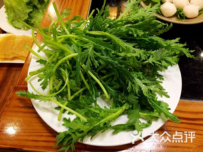 雄柒火锅(外高桥店-茼蒿菜图片-上海美食-大众点评网