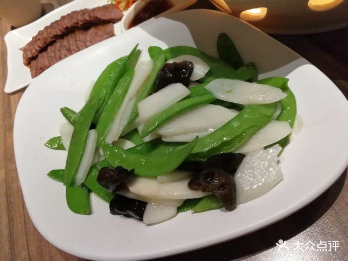 九毛九山西面馆(凯德广场1818店)荷兰豆炒山药图片