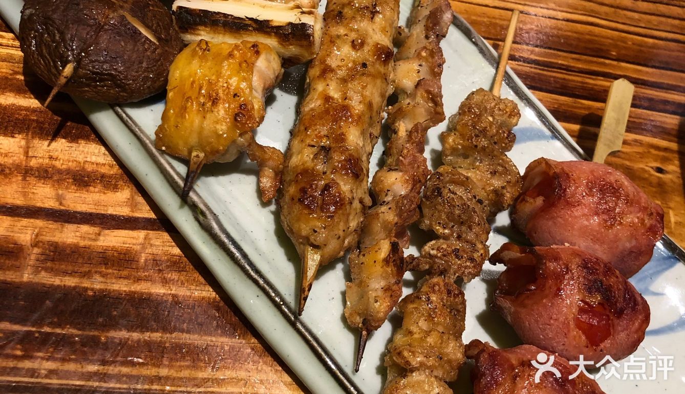 深圳探店|鸟鹏烧鸟居酒屋的烤牛舌烤串,鸟鹏家鸡腿肉加葱实在太好吃了