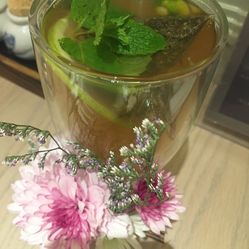 蜜桃乌龙冰茶(图)-木瓜花PAPAYE西贡花园餐厅