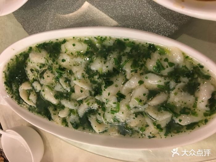 021上海菜主题餐厅(中冶祥腾城市广场店)荠菜龙利鱼图片
