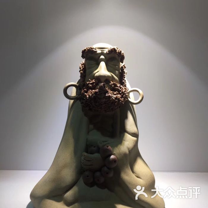 星影陶艺成品泥塑作品达摩大师图片-北京diy手工坊