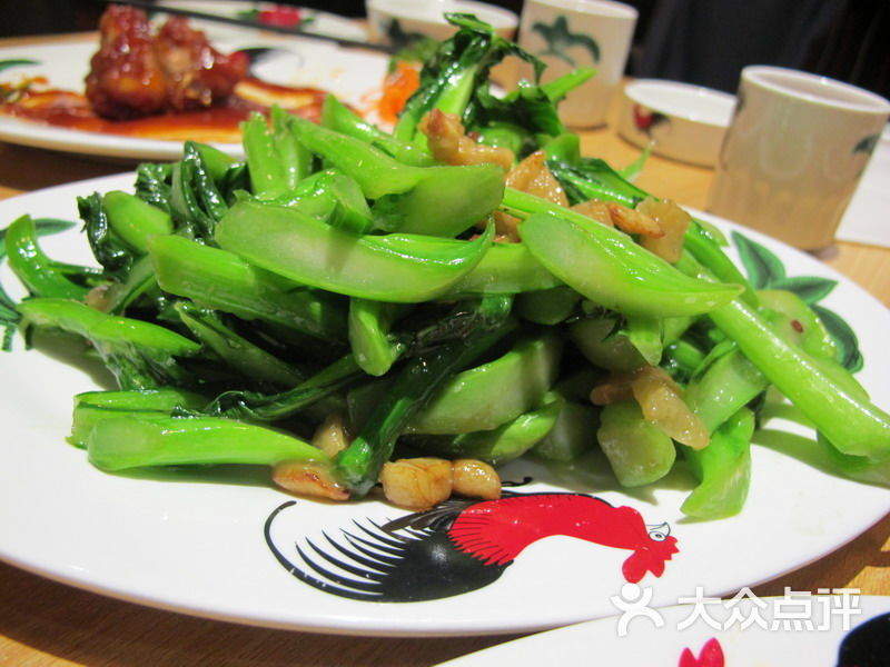 食为鲜_猪油渣炒菜心