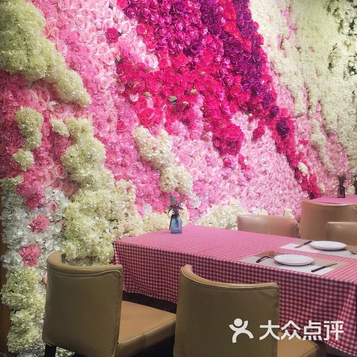 花元素鲜花主题餐厅