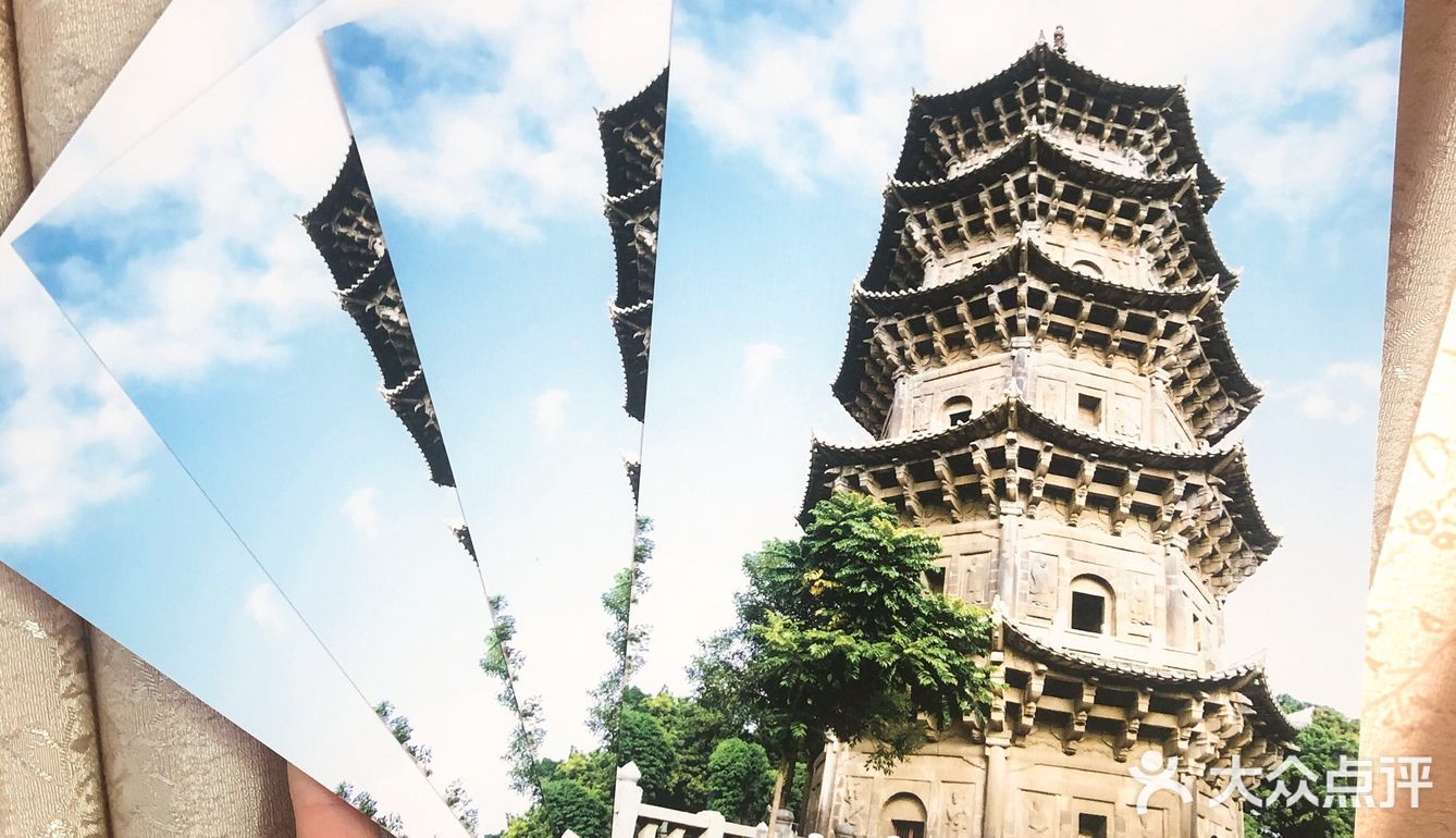 镇国塔(东塔) 开元寺双塔是国内最高的一对石塔