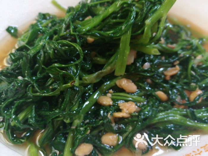 豆酱炒通菜