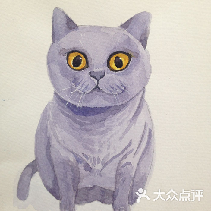 水彩画-蓝猫 猪八戒吃胖了 winds1215