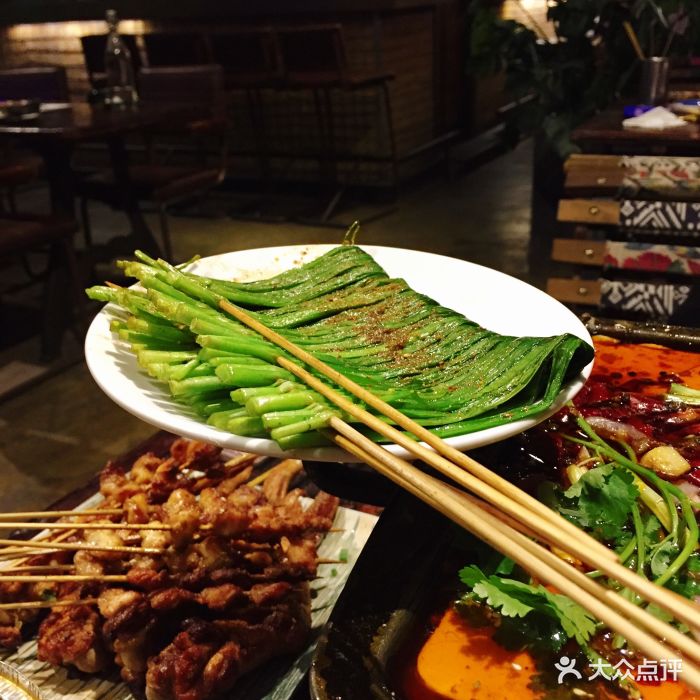 世外江湖艺术主题餐吧(江南坊店)烤韭菜图片 - 第1166张