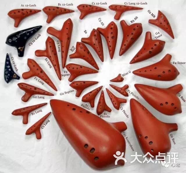 国内外各种陶笛展示