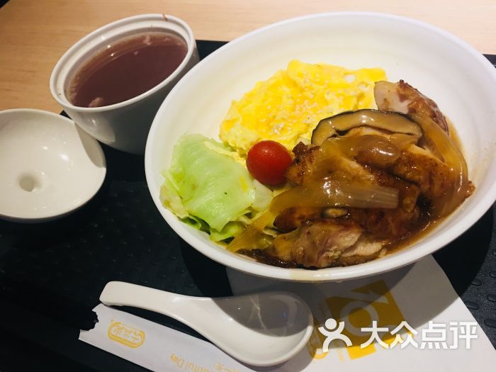 照烧鸡扒滑蛋饭