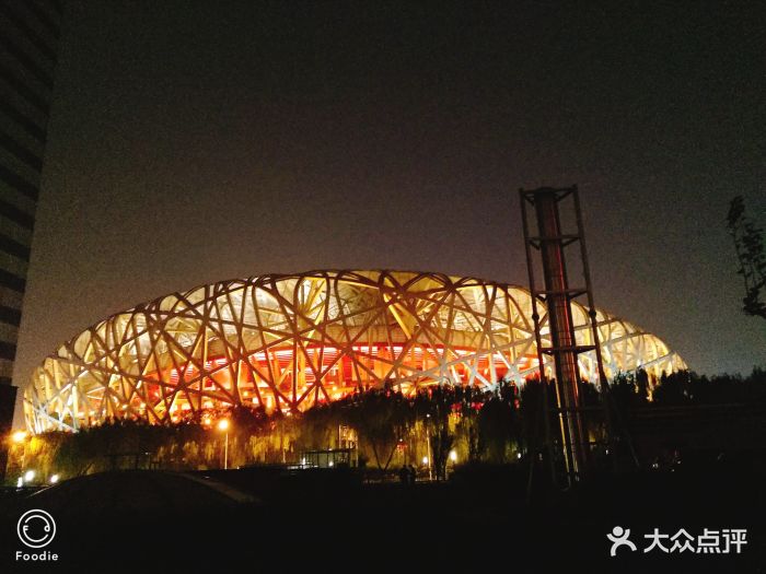 看看夜景挺好的买门票进去不太值-鸟巢-北京