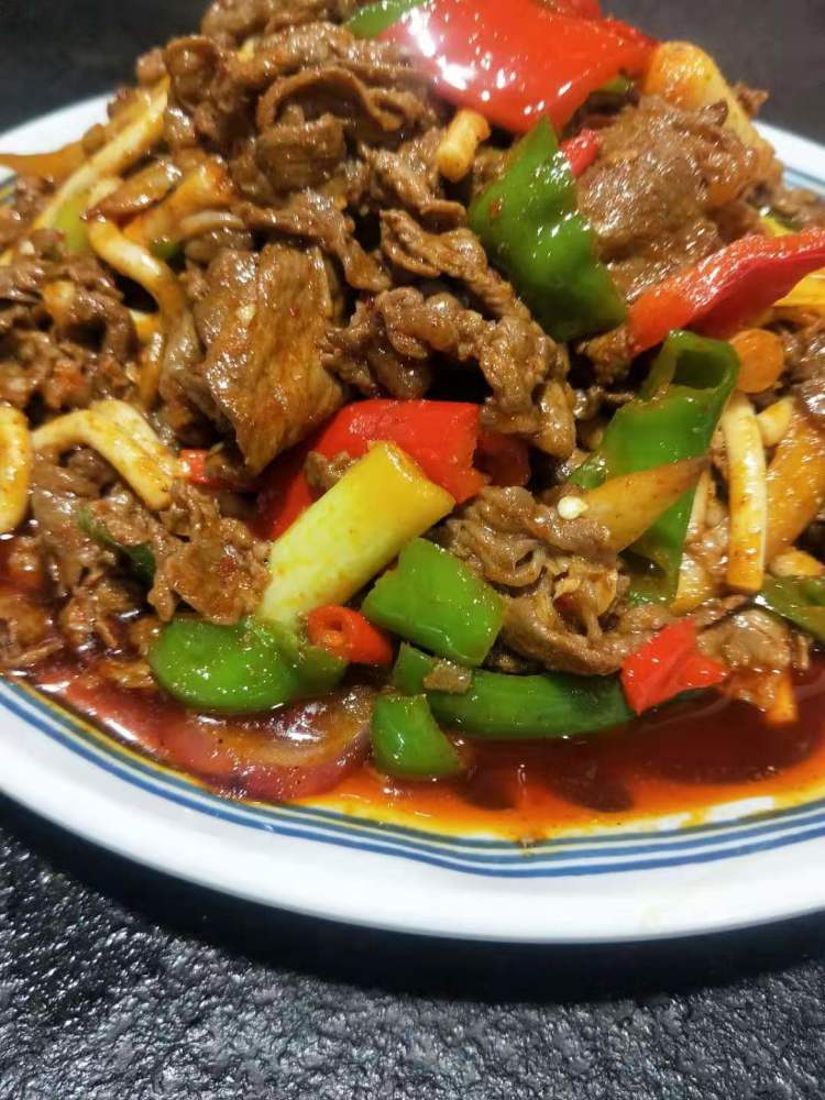 羊记靖远羊羔肉爆炒牛犊肉-"在羊记餐厅我们能吃出美好的味道.
