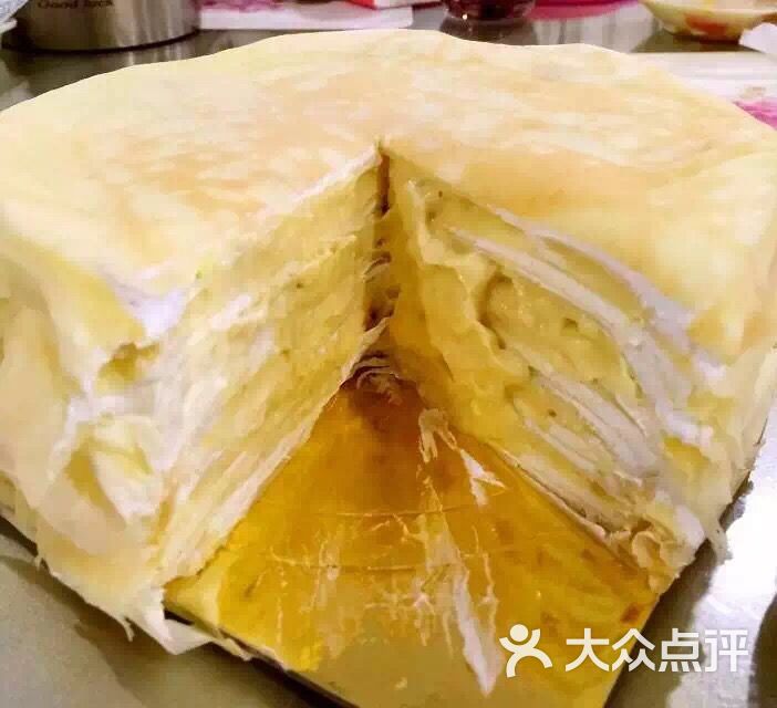 葡萄家榴莲千层蛋糕图片 第2张