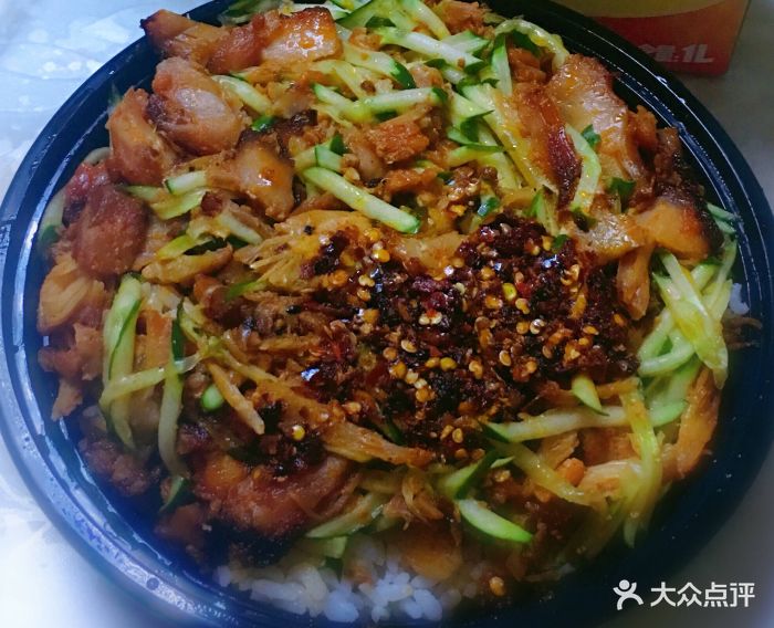 土耳其烤肉拌饭脆皮鸡饭(沈庄店)香辣烤肉拌饭图片 - 第1张