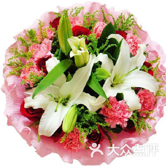 康乃馨百合花束