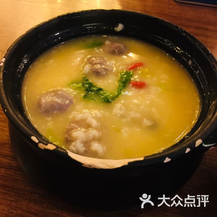 潮本味潮汕砂锅粥(五棵松蓝港店)招牌牛肉粥图片 第1张