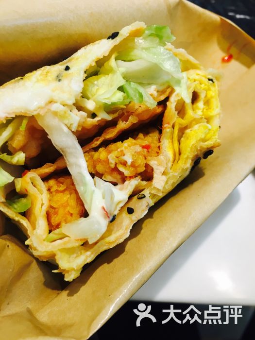 吾系煎饼(花城汇店)香酥鸡柳煎饼图片 - 第1张