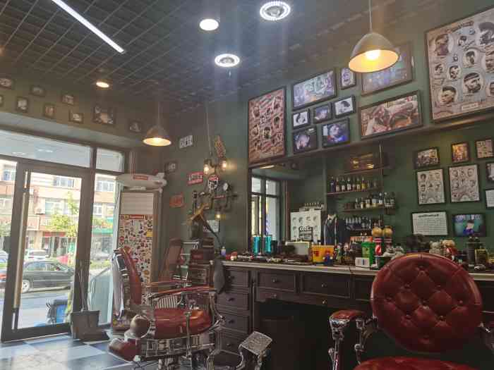 老炮儿男士复古理发馆barbershop-"【项目】渐变 复古