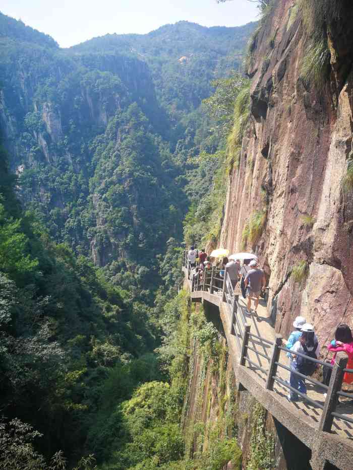 天台山琼台仙谷景区-"天气晴朗适合爬山,选择了位于的