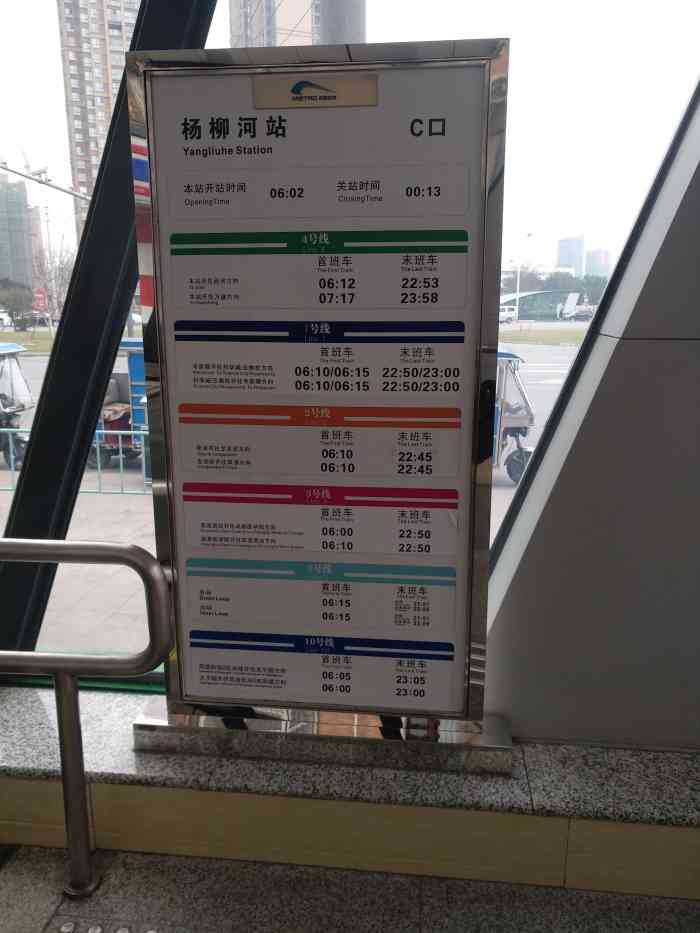 平时本来就很少坐地铁,今天第一次到杨柳河站来坐,这里位置非常好