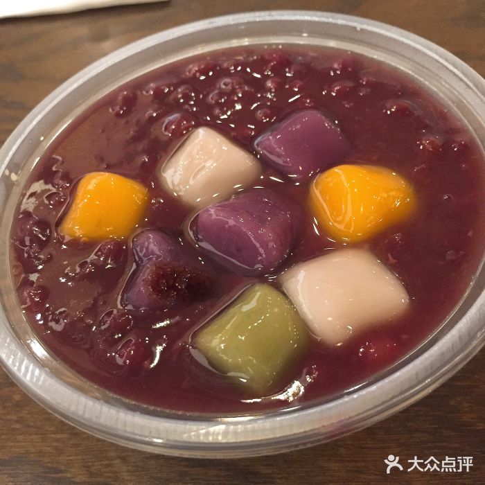 红豆芋圆双皮奶