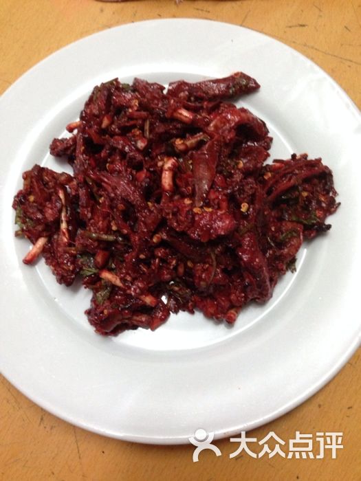 城西老牌牛瘪馆-血红 烤肉拌制拌制而成图片-黎平县美食-大众点评网