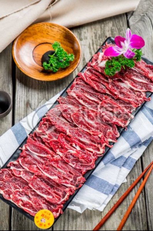 新鲜黄牛雪花肉$