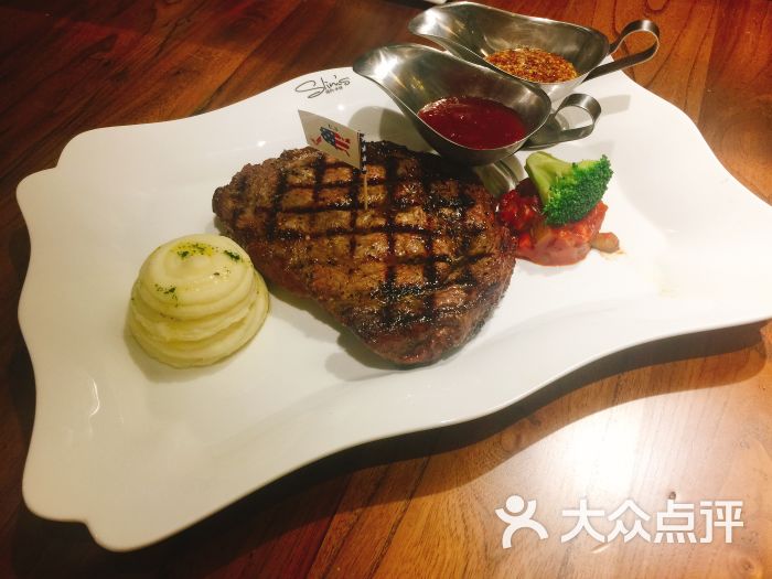 newyorksteak,newyorkyankees slim "s new york steak &burger纽约牛排(外滩店)招牌21天干制