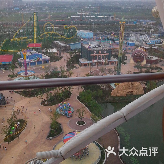 卡迪欢乐世界摩天轮上看盐城图片-北京游乐园-大众