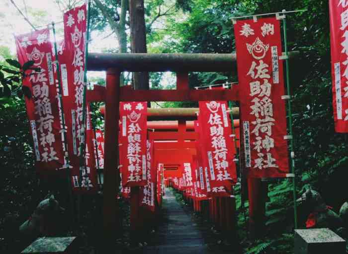 佐助稻荷神社-"在钱洗弁财天附近的小神社,听朋友说是