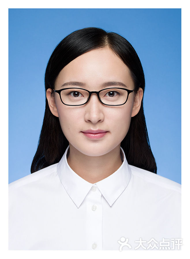 天真蓝证件照图片