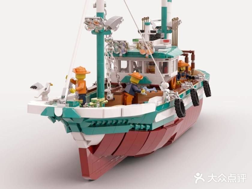 lego海洋捕鱼船moc可怜可怜精美还原