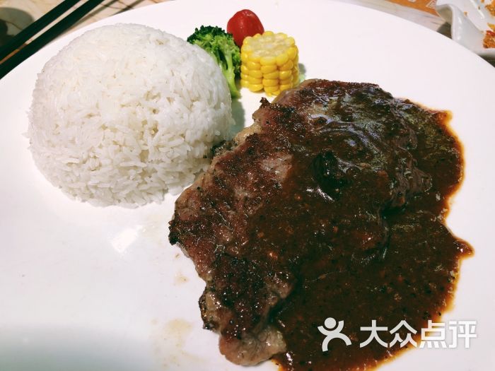 维园港式茶餐厅黑椒牛扒饭图片 - 第19张