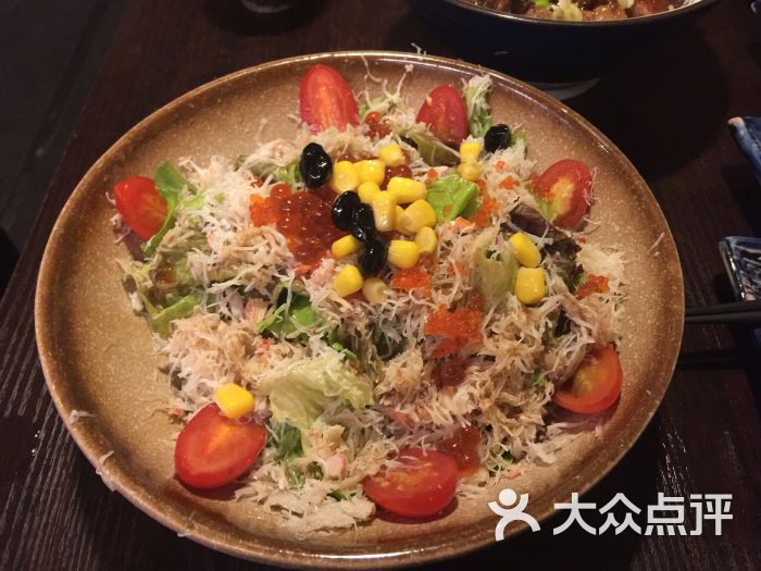 蟹肉海鲜色拉