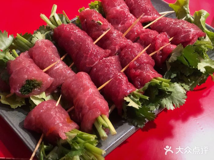 谭鸭血老火锅(会展店)香菜牛肉图片
