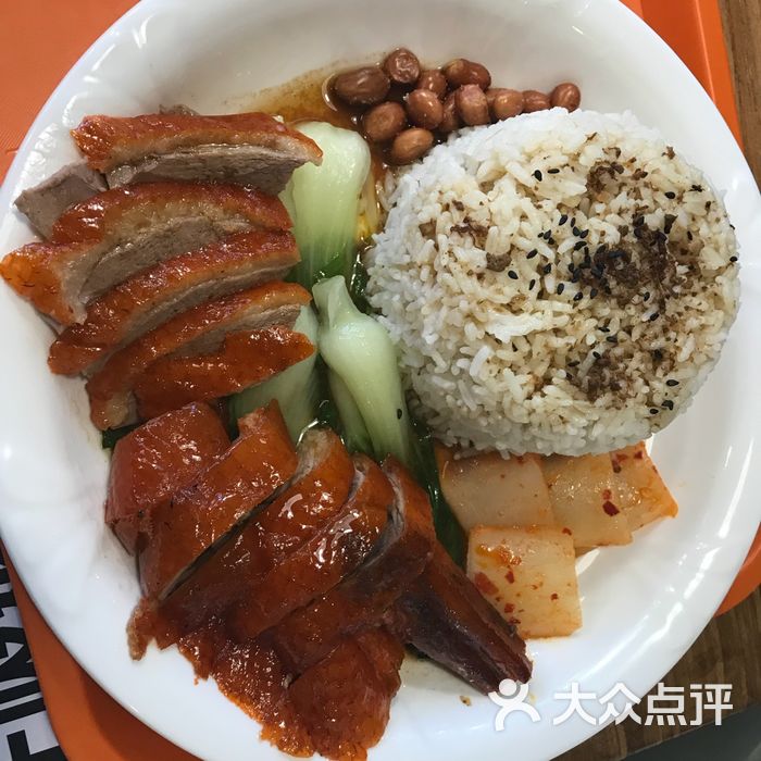 香港忠叔港鹅烧味饭叉鸭双拼饭图片-北京快餐简餐