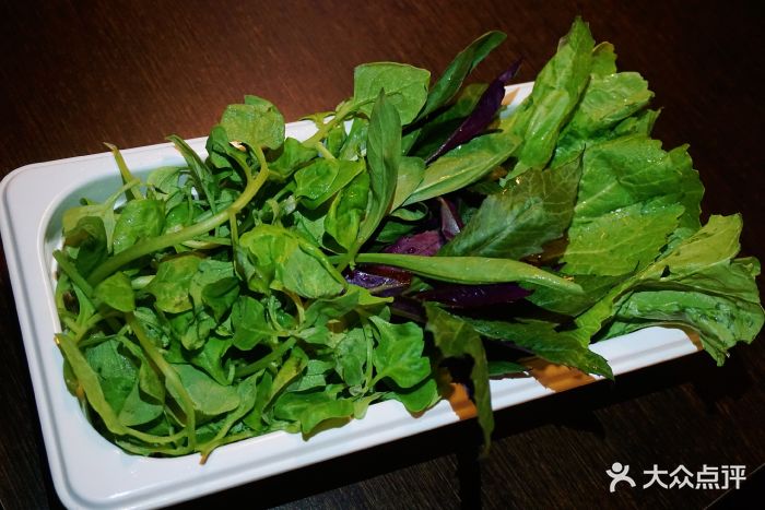 滇釜火锅·原香草香草(车公庄店)山茅野菜组合图片 - 第1张