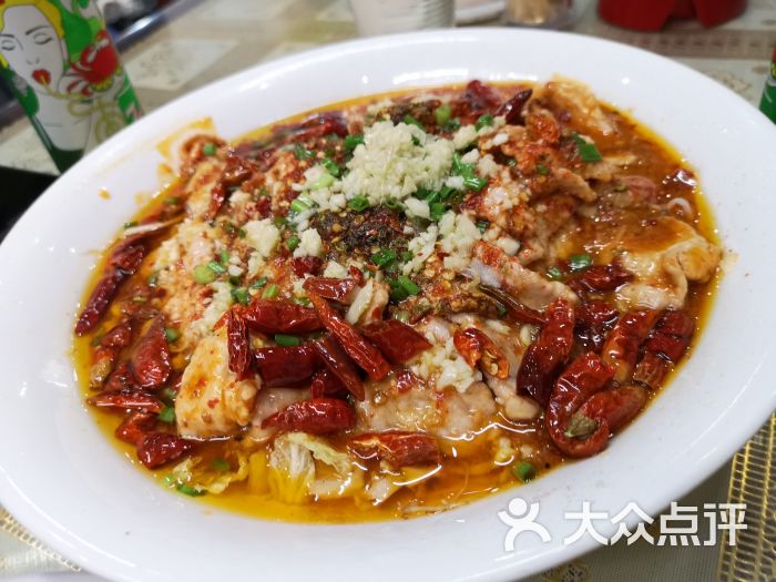 芽庄老成都 川菜馆 海鲜餐厅水煮肉片图片 - 第3张