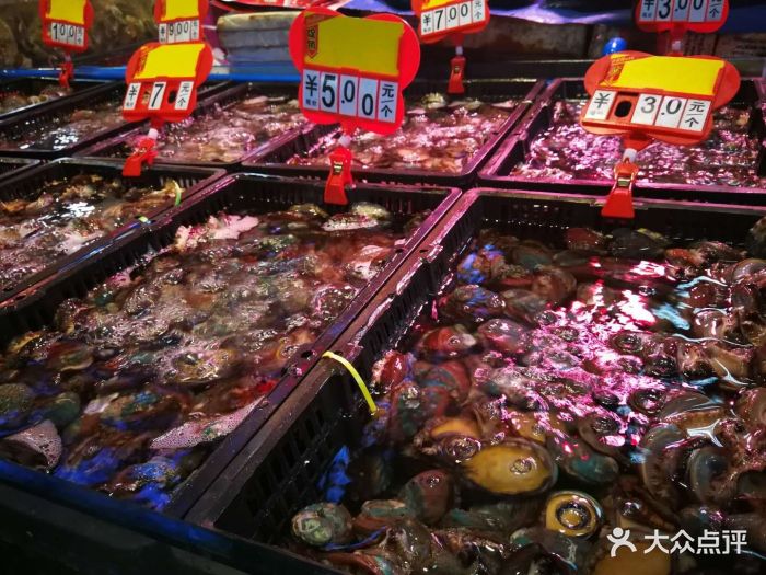 成都农产品中心批发市场海水产交易区海鲜图片