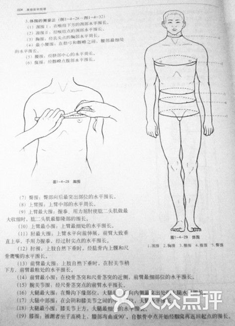 体围的测量法