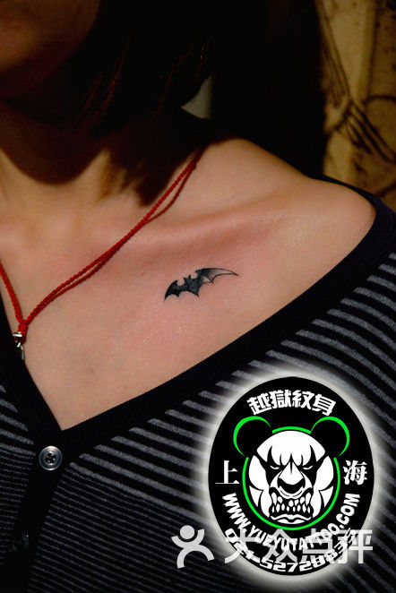 越域刺青总店(中国高端刺青先行者)锁骨小蝙蝠纹身图片 - 第8703张