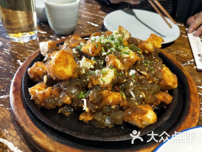铁板凉粉炒馍