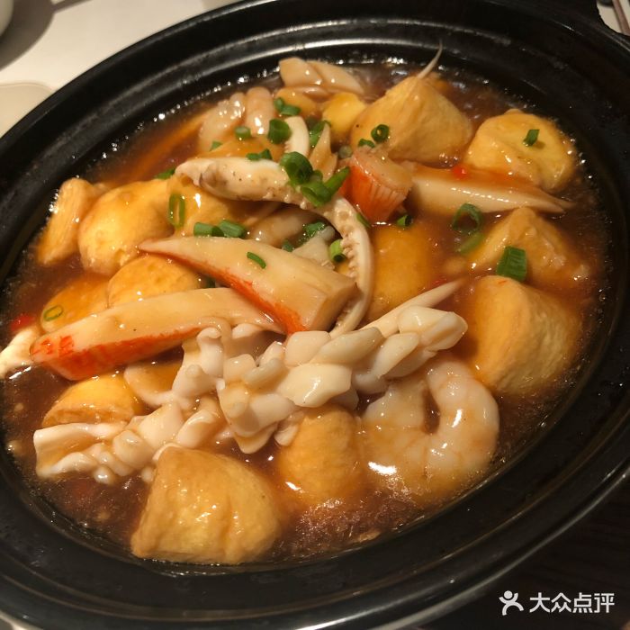 肥仔文澳门猪骨煲(南京西路店)日本豆腐海鲜煲图片 第3506张