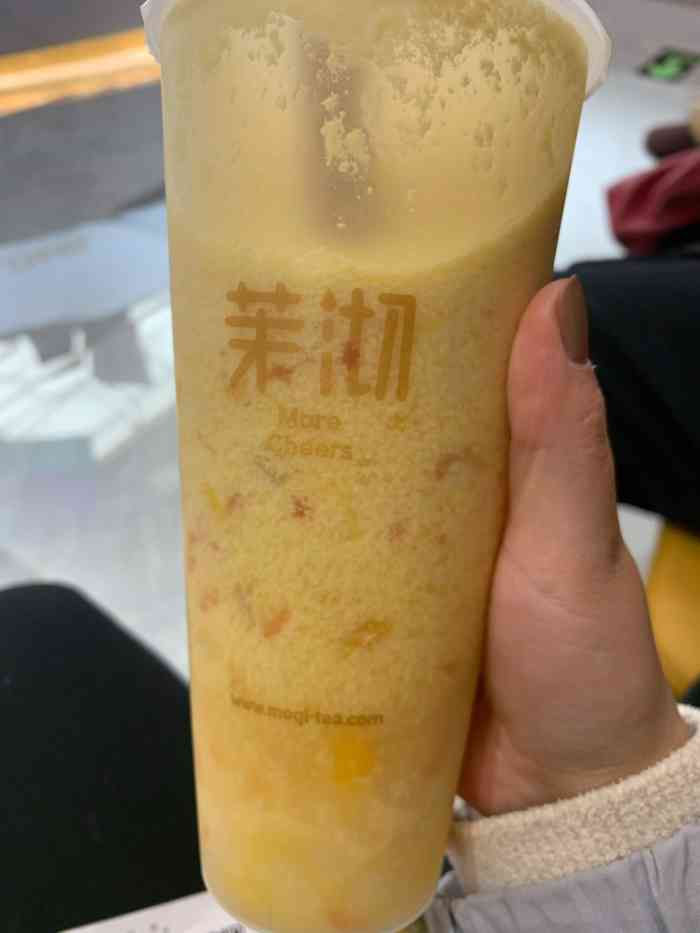 茉沏(金轮新天地店)-"又来喝茉沏了,芋圆桂花乌龙奶茶