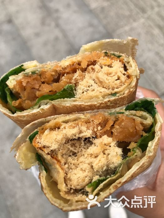 正宗山东沂蒙山杂粮煎饼肉松煎饼图片 第1张
