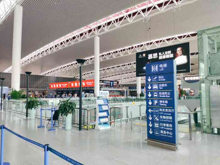 合肥新桥国际机场-航站楼-"机场不大 但很方便的 进门