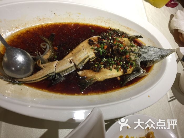 万龙洲海鲜大酒楼(安定门店)豆豉蒸鲟龙鱼图片 第4张