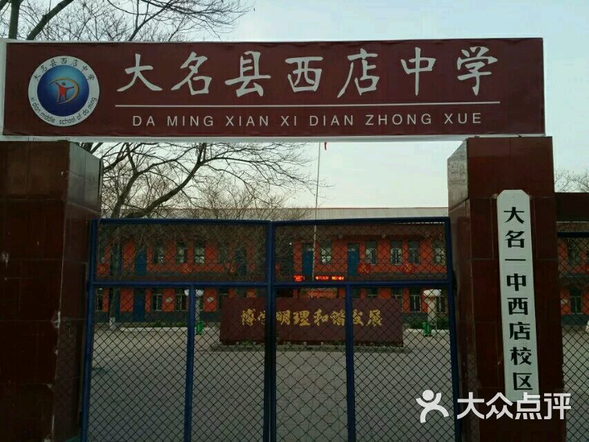 大名县西店中学正门门口图片 - 第2张