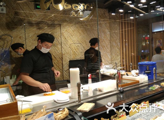 woomy丸米寿司(浦东嘉里城店)まるこめ开放式厨房图片 第1158张